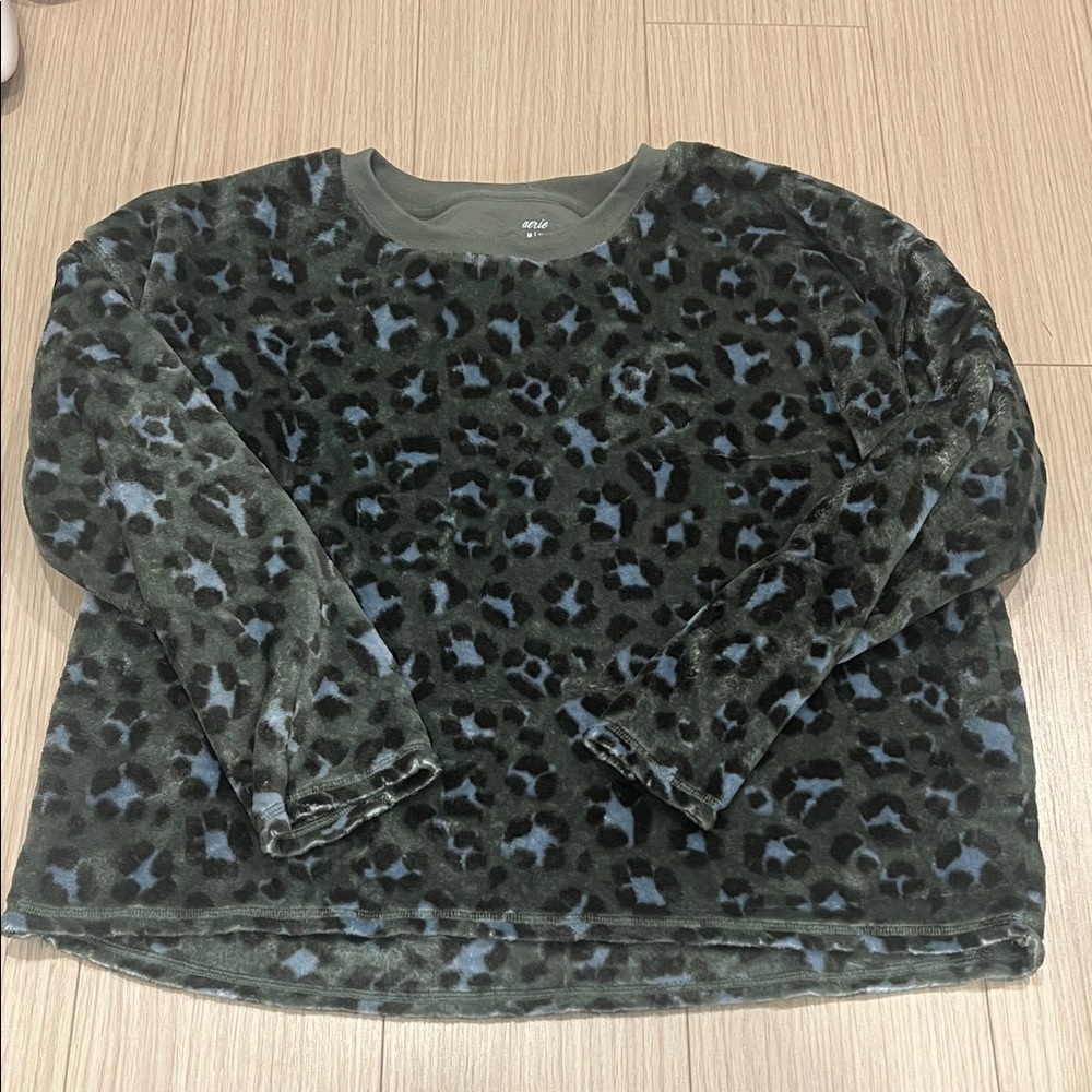Aerie Camouflage Fleece Sweatshirt